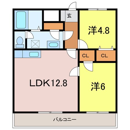 ベルコート昭和の物件間取画像